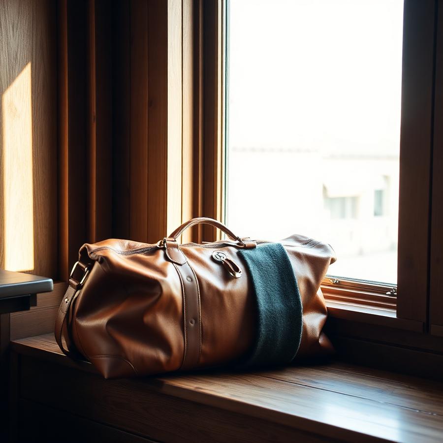 Cognac Full-Grain Weekender Duffle